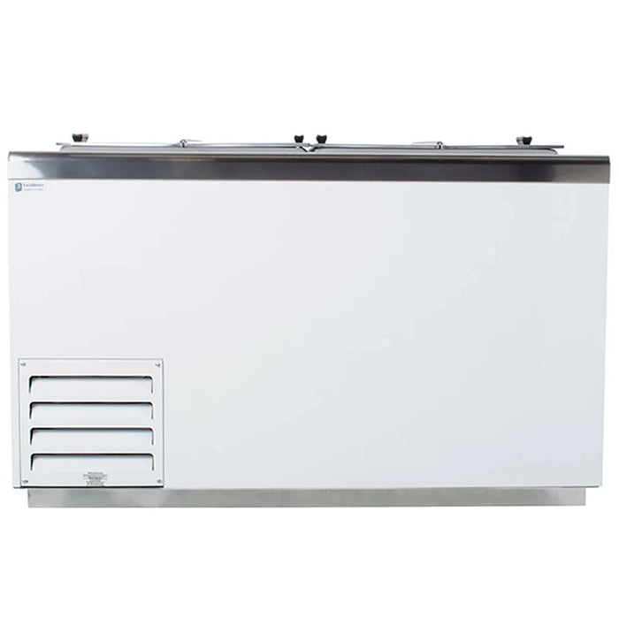 Excellence HFF-8HC 54.25" 19-Tub Ice Cream Dipping Freezer with Flip Top Lids - 17.2 Cu. Ft.