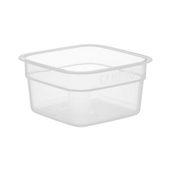 Cambro HFSFSPROPP190 CamSquares® FreshPro 0.5 Qt Translucent Square Food Storage Container