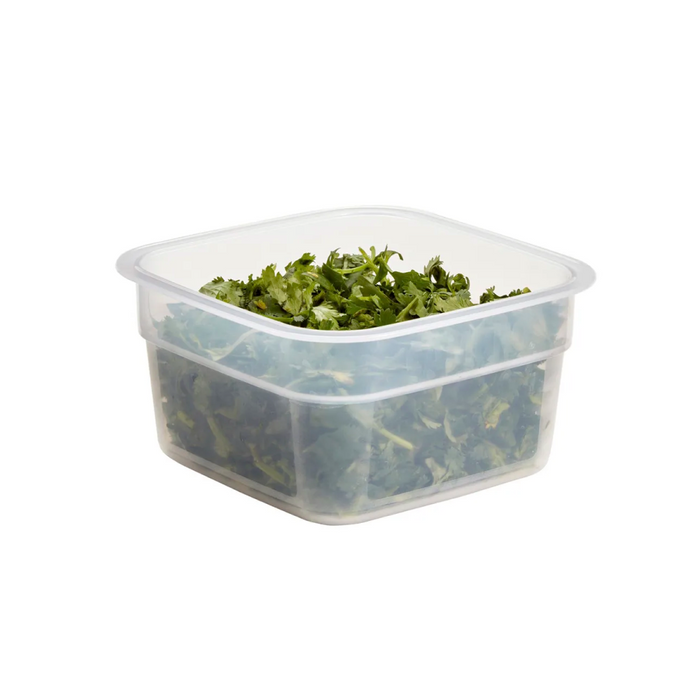 Cambro HFSFSPROPP190 CamSquares® FreshPro 0.5 Qt Translucent Square Food Storage Container
