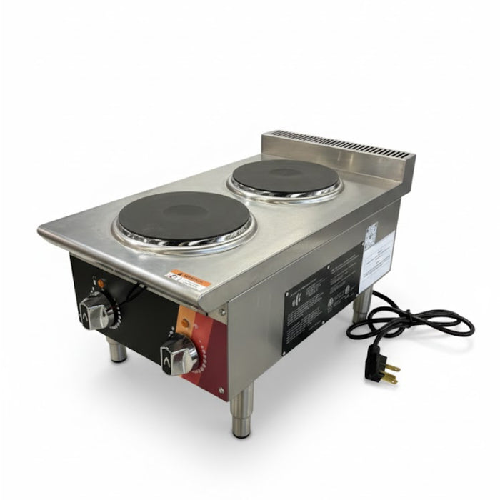 EFI HHP15-2B-ELC 15" Electric 2-Burner Hot Plate - 208 V / 1PH
