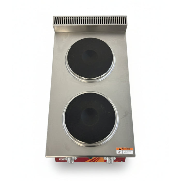 EFI HHP15-2B-ELC 15" Electric 2-Burner Hot Plate - 208 V / 1PH