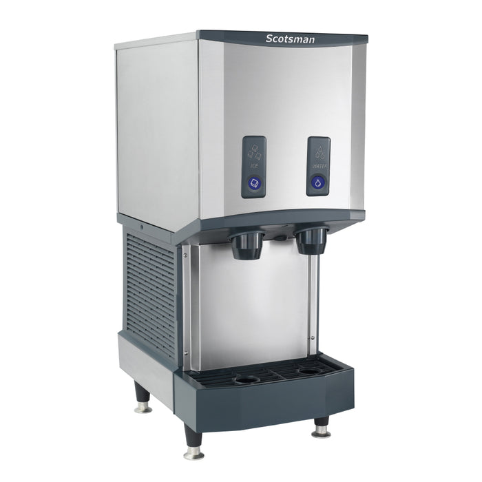 Scotsman HID312ABX-1 16" Meridian Push-Button Air Cooled Countertop Nugget Ice Machine & Water Dispenser - 320 Lbs.