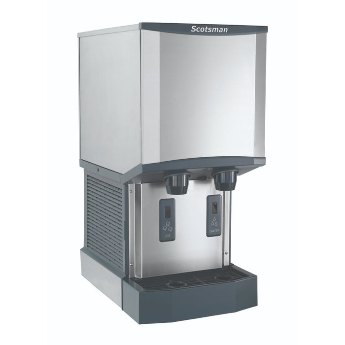 Scotsman HID312AX-1 16" Meridian Touch-Free Air Cooled Countertop Nugget Ice Machine & Water Dispenser - 320 Lbs.
