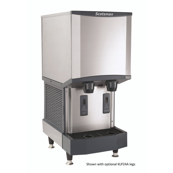 Scotsman HID312AX-1 16" Meridian Touch-Free Air Cooled Countertop Nugget Ice Machine & Water Dispenser - 320 Lbs.