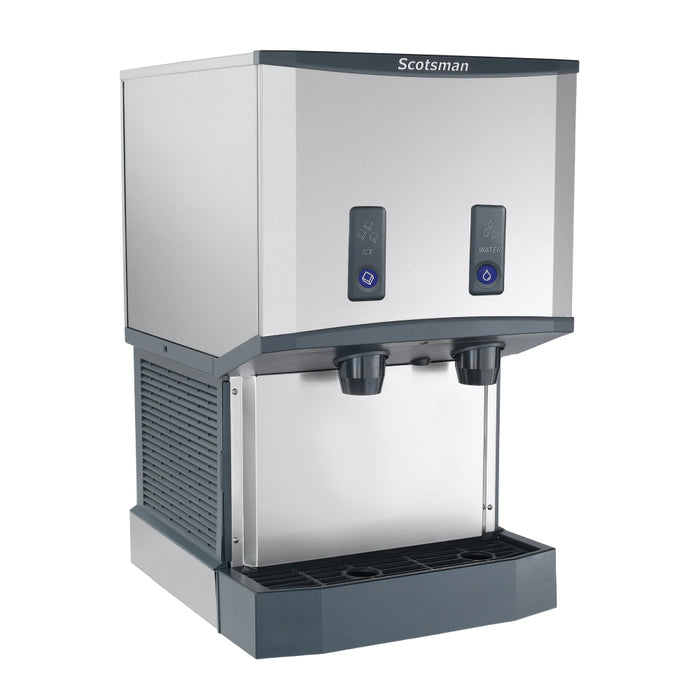 Scotsman HID525ABX-1 21" Meridian Push-Button Air Cooled Countertop Nugget Ice Machine & Water Dispenser - 500 Lbs.
