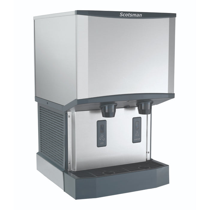 Scotsman HID525AX-1 21" Meridian Touch-Free Air Cooled Countertop Nugget Ice Machine & Water Dispenser - 500 Lbs.