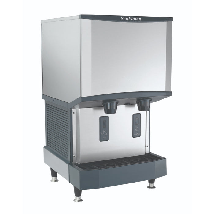 Scotsman HID525AX-1 21" Meridian Touch-Free Air Cooled Countertop Nugget Ice Machine & Water Dispenser - 500 Lbs.