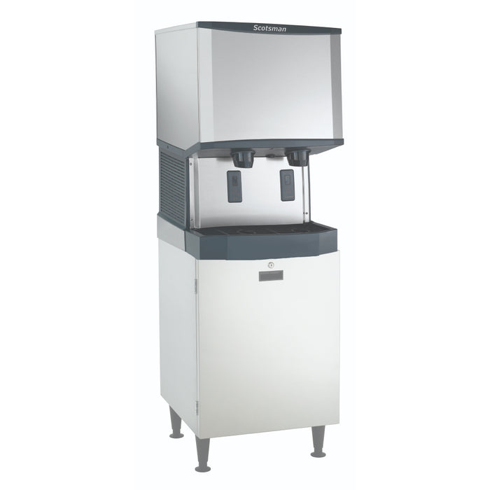 Scotsman HID525AX-1 21" Meridian Touch-Free Air Cooled Countertop Nugget Ice Machine & Water Dispenser - 500 Lbs.