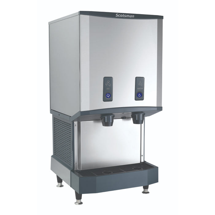 Scotsman HID540ABX-1 21" Meridian Push-Button Air Cooled Countertop Nugget Ice Machine & Water Dispenser - 500 Lbs.