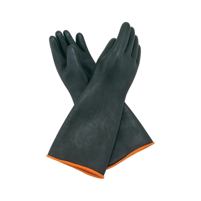 Winco NLGH-18 10.5" x 18.5" Heavy-Duty Natural Latex Gloves