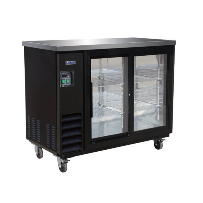 Ikon IBB49-2G-24SD 49" Sliding Glass 2-Door Back Bar Cooler