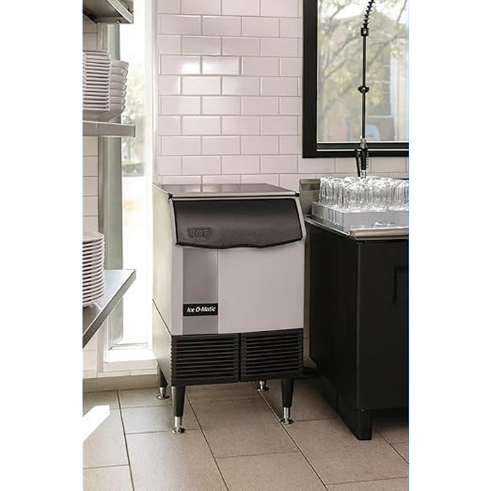 Ice-O-Matic ICEU220HA 24" Self-Contained Air Cooled Undercounter Half Cube Ice Machine - 238 Lbs.
