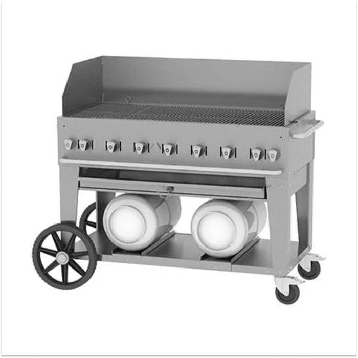 Crown Verity CV-CCB-48WGP 48" Club Series BBQ Grill with Wind Guard Package - Liquid Propane