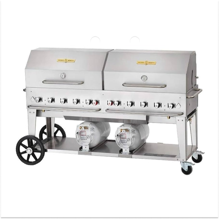 Crown Verity CV-CCB-72RDP 72" Club Series Grill with Dome Package - Liquid Propane