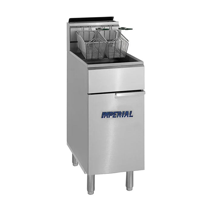 Imperial IFS-40-D 40-45 Lb. Deep Unit Gas Tube Fired Fryer - 115,000 BTU