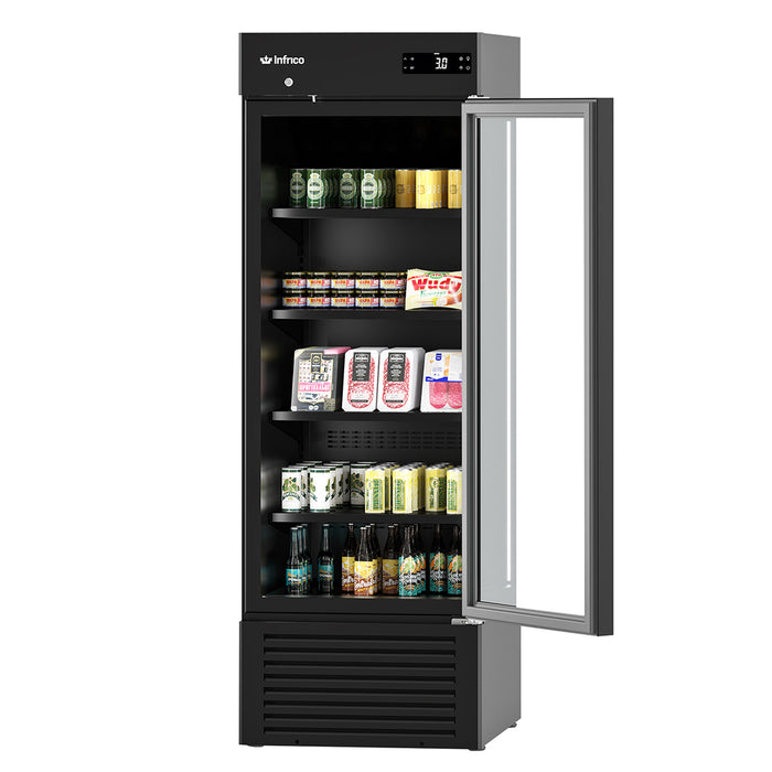 Infrico IMD-ERC50PH 27" Glass Door Stainless Steel Refrigerated Display Merchandiser - 40 Cu. Ft.