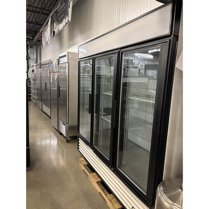 (USED) True GDM-72F 78" Swing Glass 3-Door Merchandiser Freezer