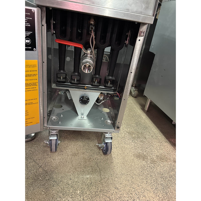 (SHOWROOM MODEL) Vulcan 1GR45M-2 45 Lb. Liquid Propane Floor Fryer - 120,000 BTU