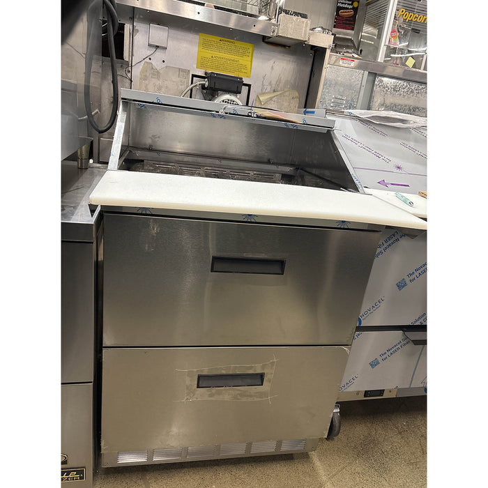 (SCRATCH & DENT) Delfield D4427N-12M-TH2 27" Mega Top 2-Drawer Salad/Sandwich Refrigerated Prep Table