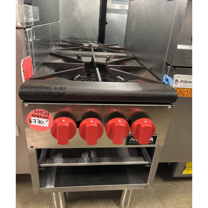 (USED) Nella 18" Natural Gas 2-Burner Stock Pot Range - 200,000 BTU - 37529