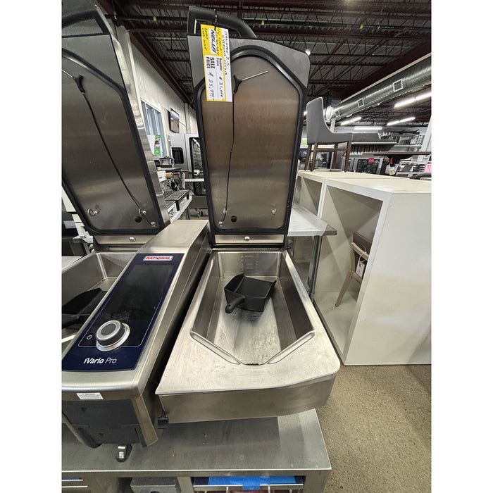 (DEMO) Rational iVario Pro 2-S 13 Gallon 2-Pan Electric Tilt Skillet with Stand - 208/240V