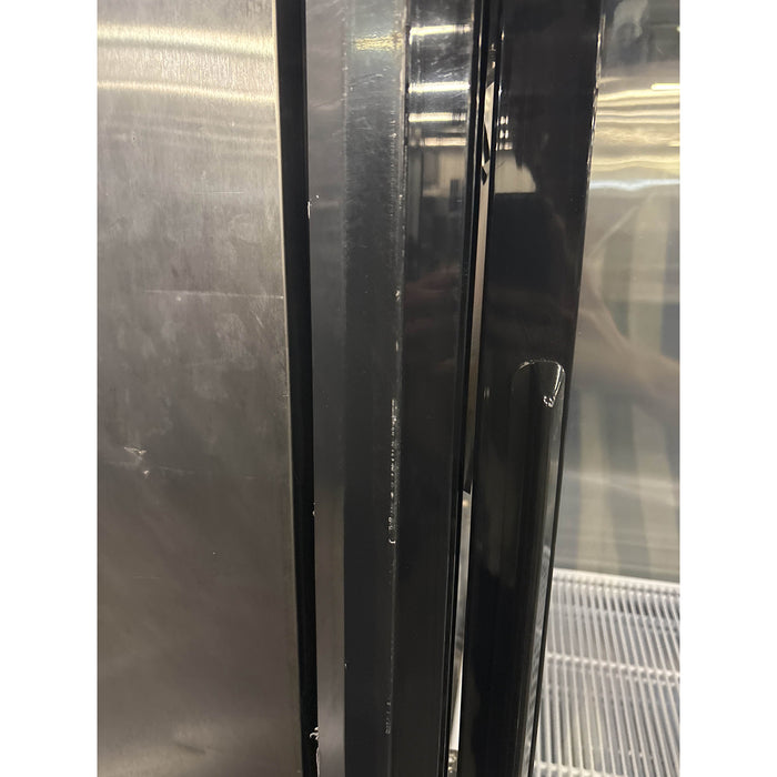 (USED) Atosa MCF8727 54" Bottom Mount 2 Sliding Glass Door Refrigerated Merchandiser - 44.9 Cu. Ft.