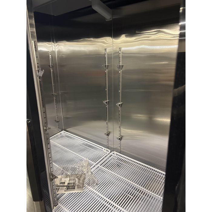 (USED) Atosa MCF8727 54" Bottom Mount 2 Sliding Glass Door Refrigerated Merchandiser - 44.9 Cu. Ft.