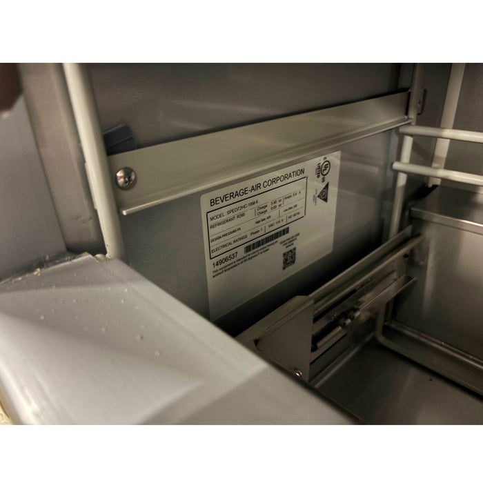 (DEMO) Beverage-Air SPED72HC-18M-6 72" 6-Drawer Mega Top Sandwich Prep Table