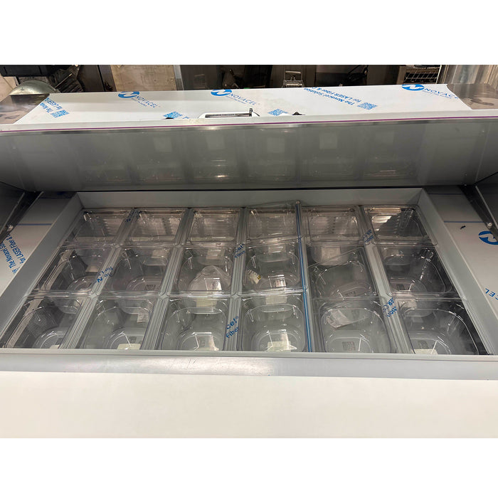 (DEMO) Beverage-Air SPED72HC-18M-6 72" 6-Drawer Mega Top Sandwich Prep Table