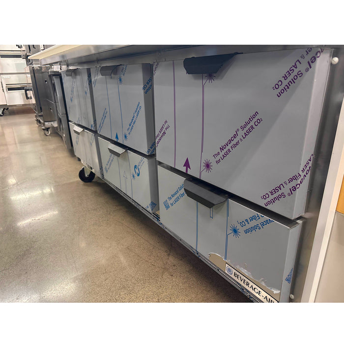 (DEMO) Beverage-Air SPED72HC-18M-6 72" 6-Drawer Mega Top Sandwich Prep Table