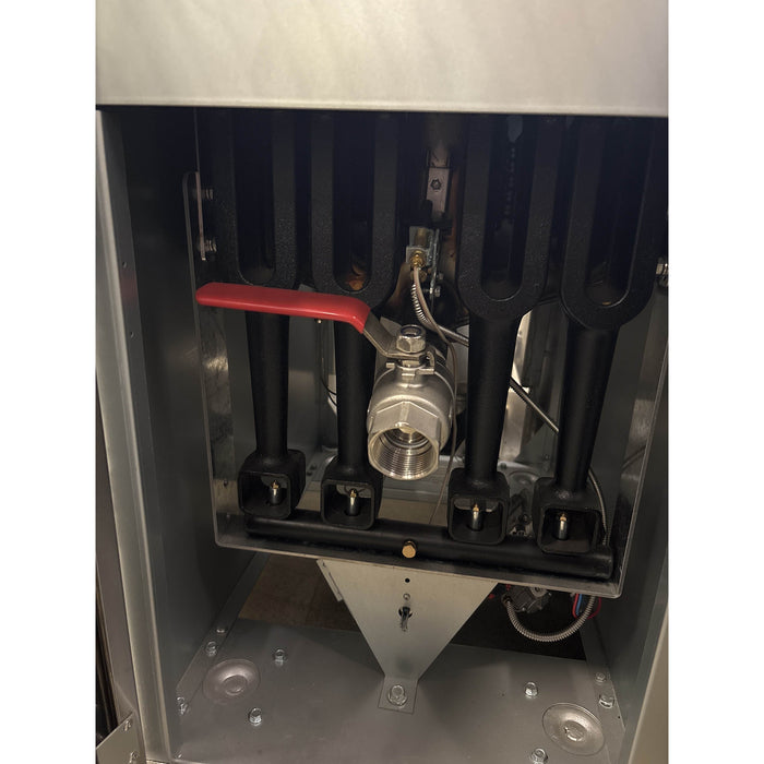 (USED) Vulcan LG400 45-50 Lb. Natural Gas Floor Fryer - 120,000 BTU