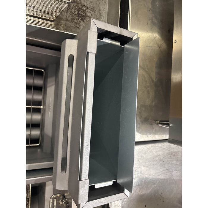 (USED) Vulcan LG400 45-50 Lb. Natural Gas Floor Fryer - 120,000 BTU