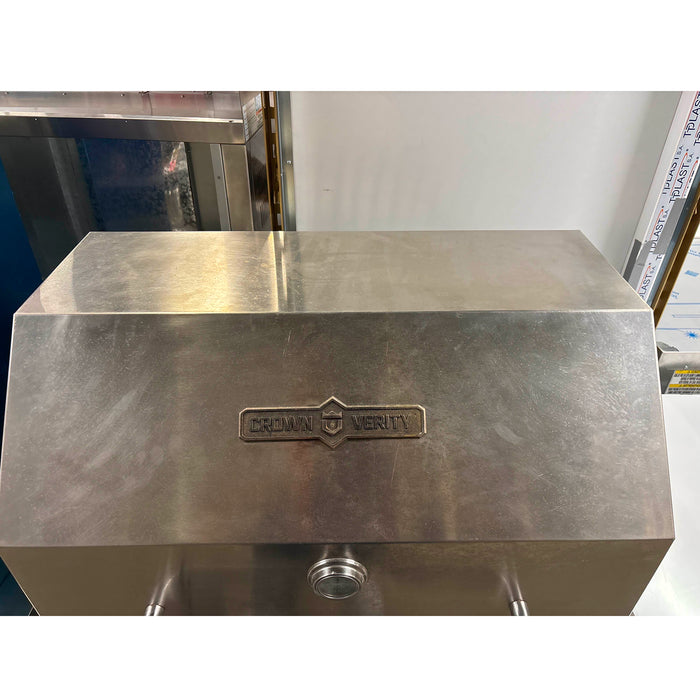 (USED) Crown Verity CV-MCB-30RDP-NG 30" Mobile BBQ Grill with Roll Dome Package - Natural Gas