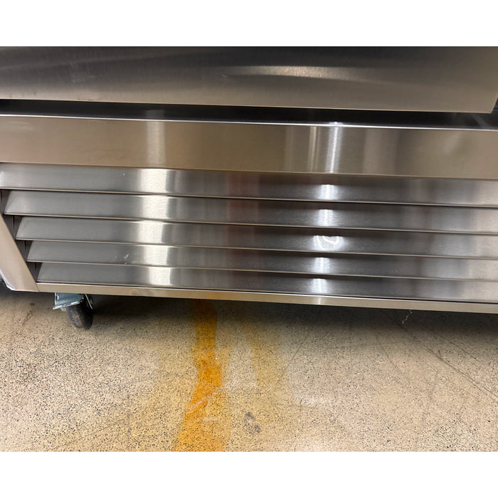 (SCRATCH & DENT) EFI C2-54VC 54" Bottom Mount Solid 2-Door Stainless Steel Reach-In Refrigerator - 44.8 Cu. Ft.