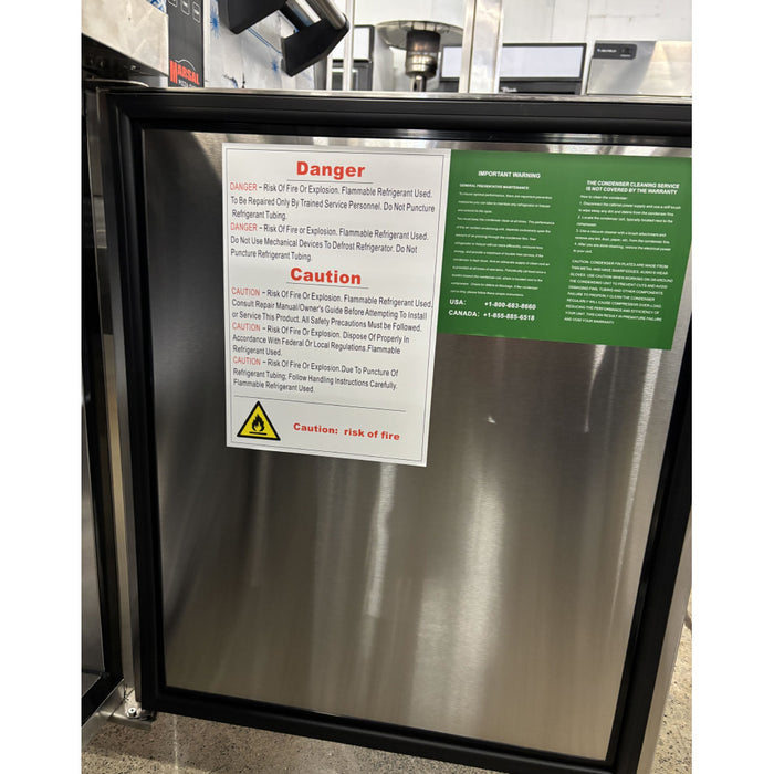 (USED) Atosa MGF8406 48" 2 Door Undercounter Freezer - 13.4 Cu.Ft.