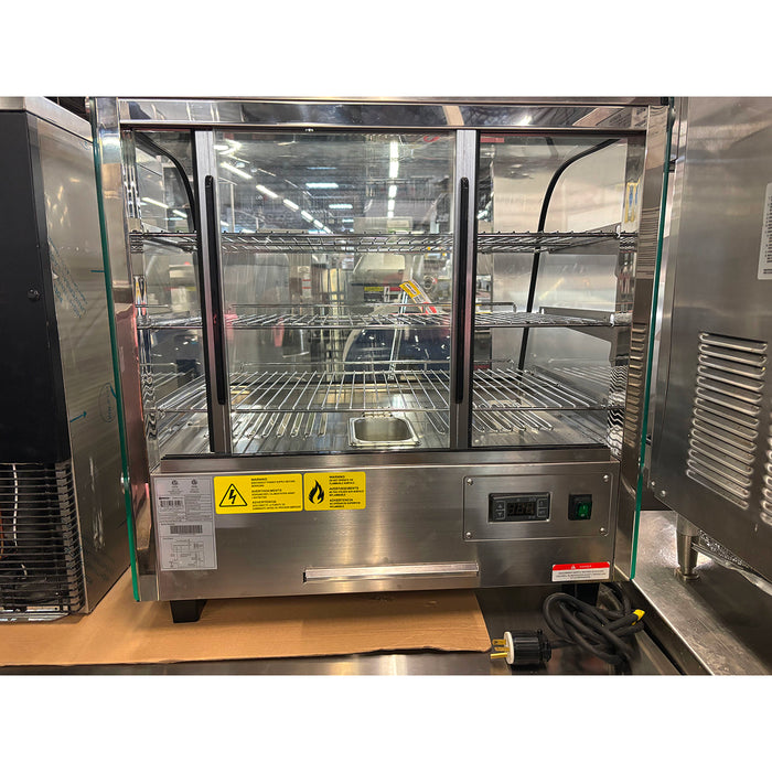 (USED) Nella 27" Countertop Curved Glass Display Warmer - 4.24 Cu. Ft. - 47454