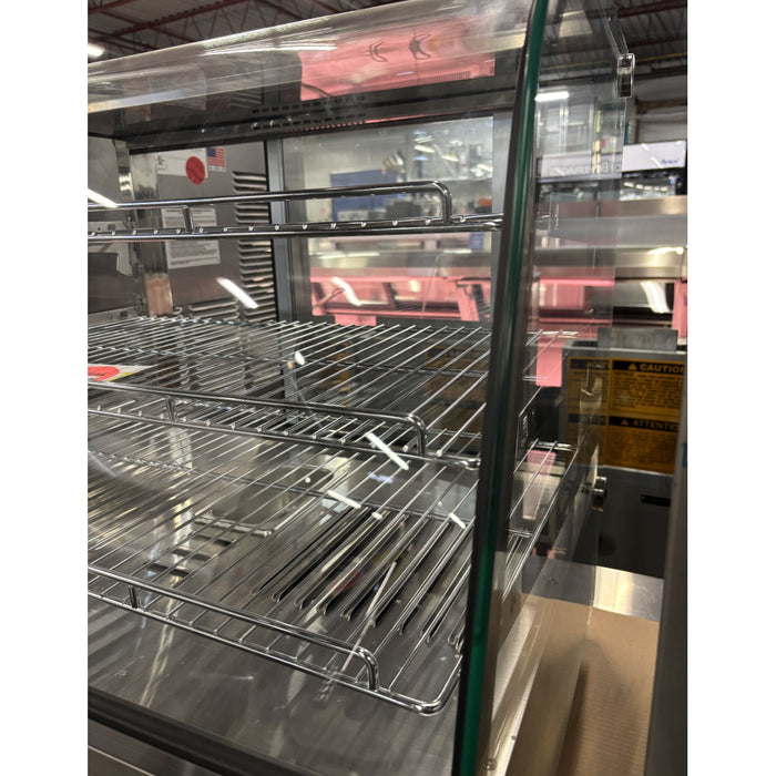 (USED) Nella 27" Countertop Curved Glass Display Warmer - 4.24 Cu. Ft. - 47454