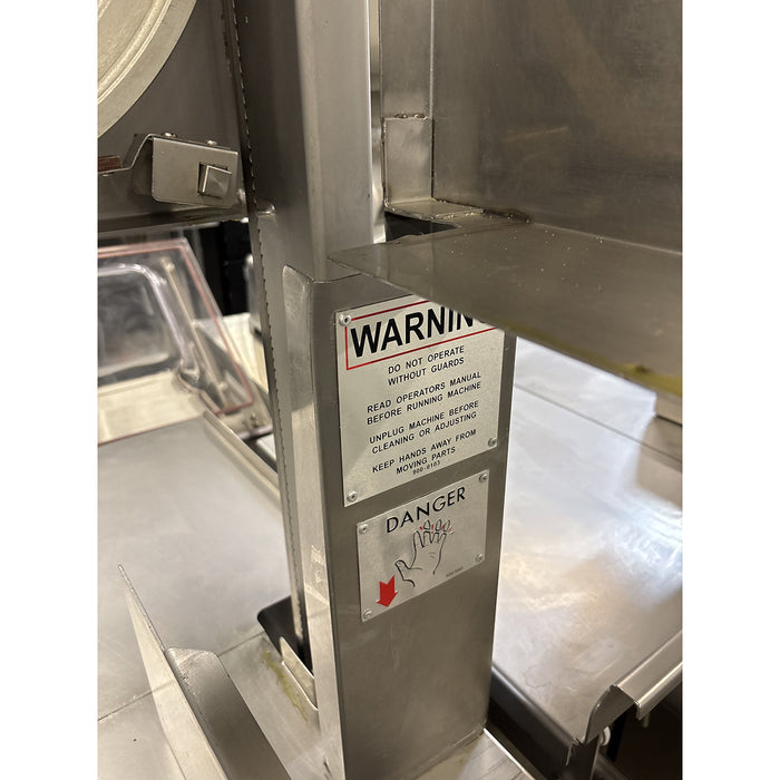 (USED) Hollymatic Hi-Yield 16-5000 3 Hp. Meat Saw With 126" Blade