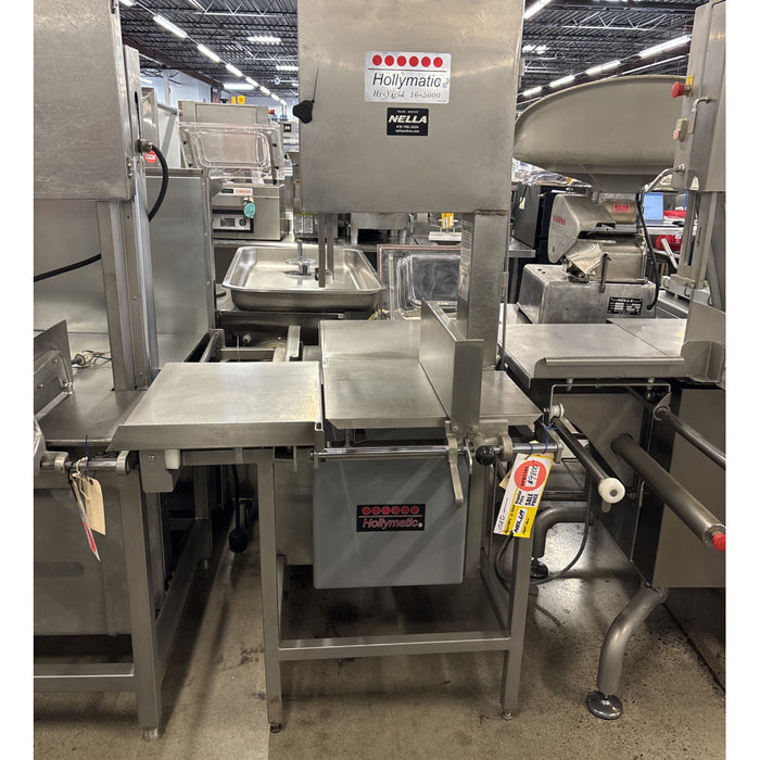 (USED) Hollymatic Hi-Yield 16-5000 3 Hp. Meat Saw With 126" Blade