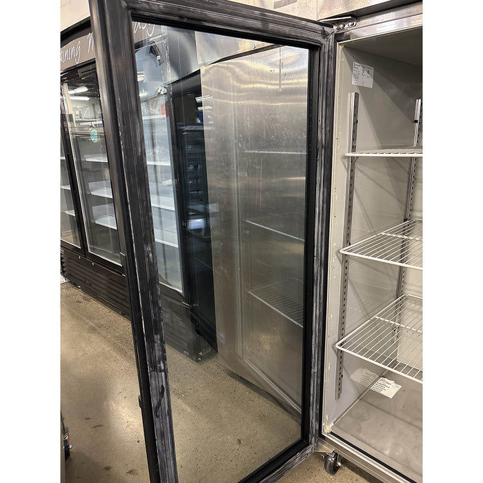 (USED) Delfield GBR2P-G 55" Top Mount Glass 2-Door Reach-In Refrigerator