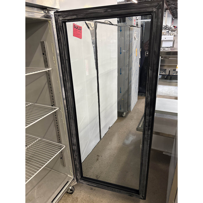 (USED) Delfield GBR2P-G 55" Top Mount Glass 2-Door Reach-In Refrigerator