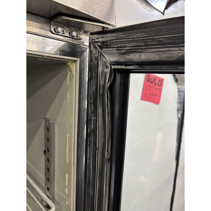 (USED) Delfield GBR2P-G 55" Top Mount Glass 2-Door Reach-In Refrigerator