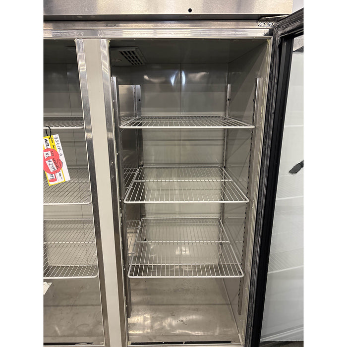 (USED) Delfield GBR2P-G 55" Top Mount Glass 2-Door Reach-In Refrigerator