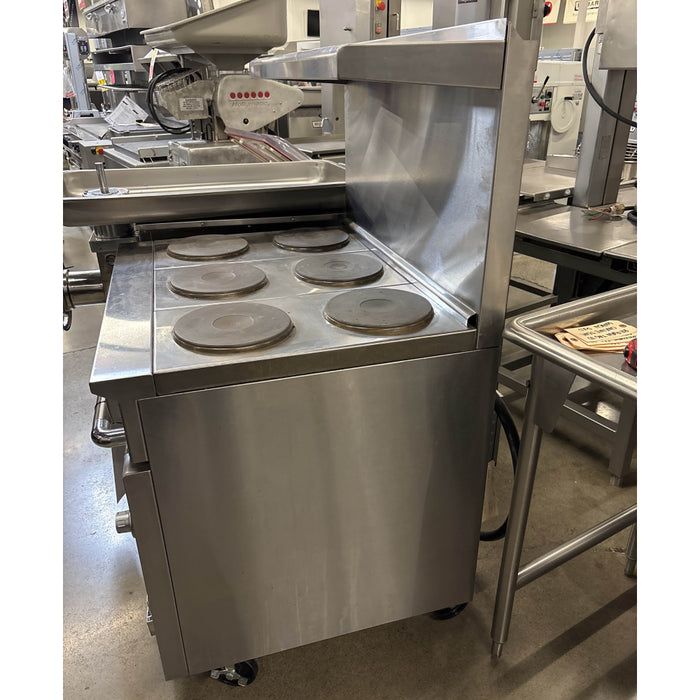 (USED) Imperial IR-6-E 36" Electric 6-Burner Plate Commercial Range With Standard Oven - 208V, 3 Ph