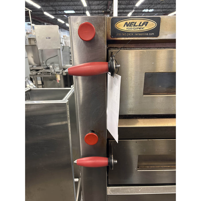 (USED) Nella 43" Double Chamber Pizza Oven With Mechanical Display - 220V, 13.2 kW - 40638