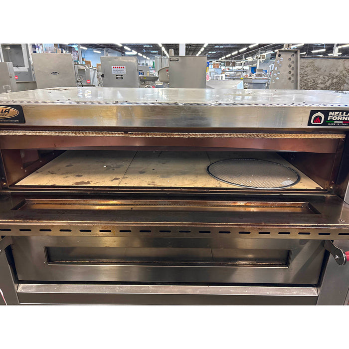 (USED) Nella 43" Double Chamber Pizza Oven With Mechanical Display - 220V, 13.2 kW - 40638