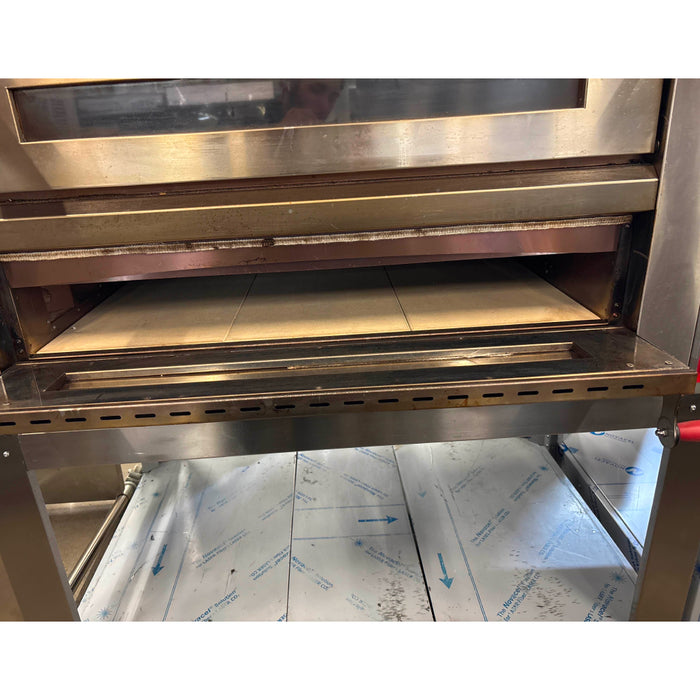 (USED) Nella 43" Double Chamber Pizza Oven With Mechanical Display - 220V, 13.2 kW - 40638
