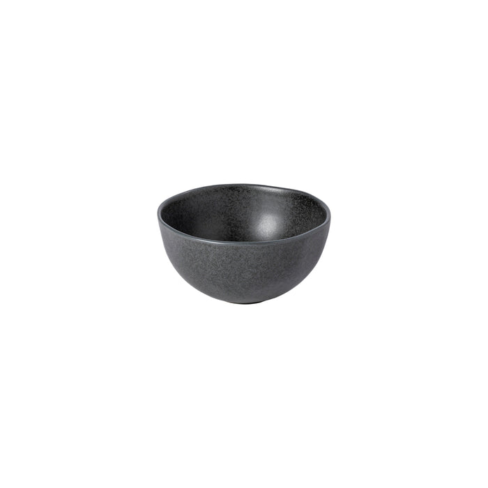 Costa Nova 5" Livia Matte Black Round Stoneware Fruit Bowl - 6/Case - IOC132-BLK