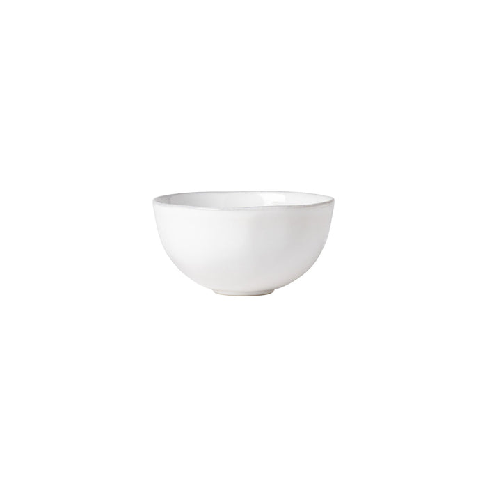 Costa Nova 5" Livia White Round Stoneware Fruit Bowl - 6/Case - IOC132-WHI