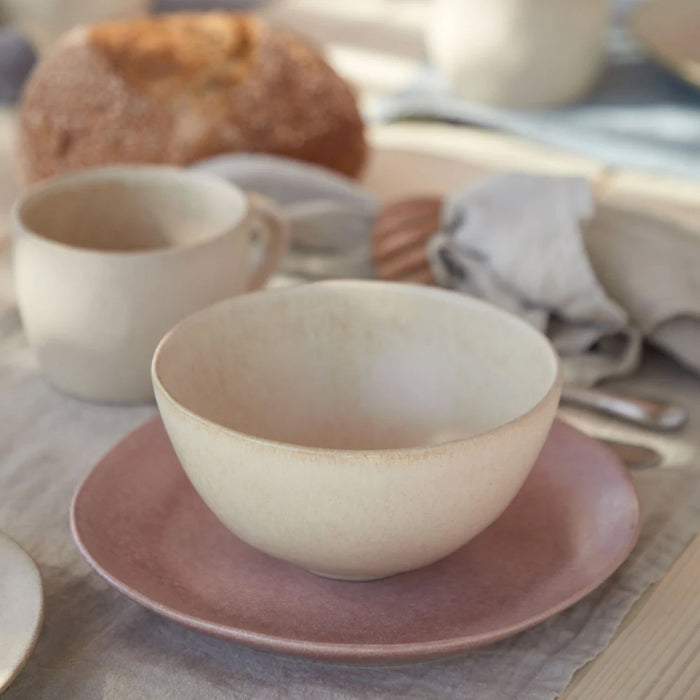 Costa Nova 5.91" Livia Champagne Yellow Round Stoneware Soup/Cereal Bowl - 6/Case - IOS152-CHM